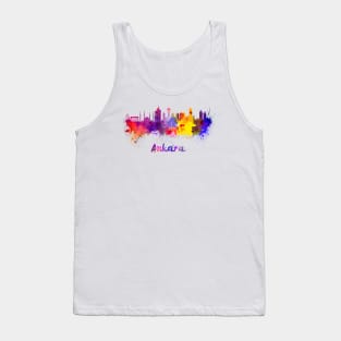 Ankara skyline in watercolor Tank Top